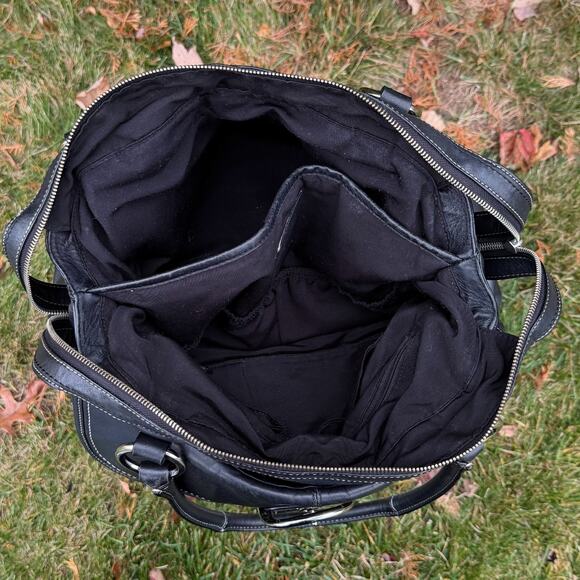 Coach Soho Large Black Leather Handbag with Oversize Buckle - Picture 4 of 7